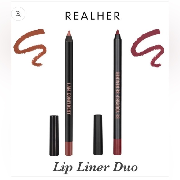 NIB RealHer Lip Liner Duo in Be Yourself Be RealHer & I Am Confident - Picture 1 of 16